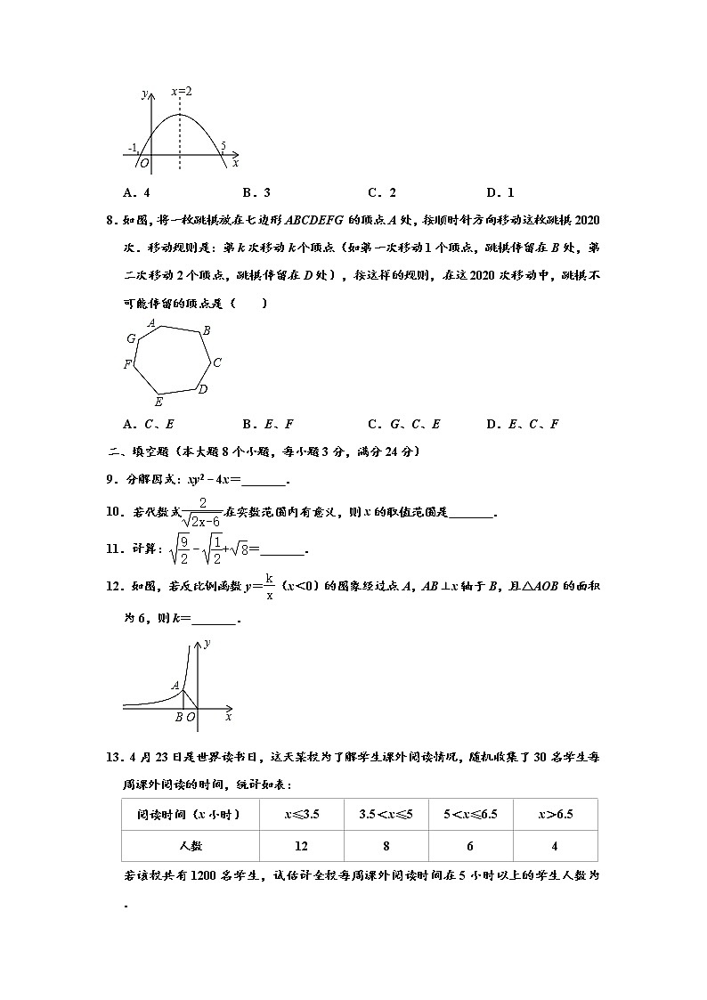 2020年湖南省常德市中考数学试卷 （含解析）02