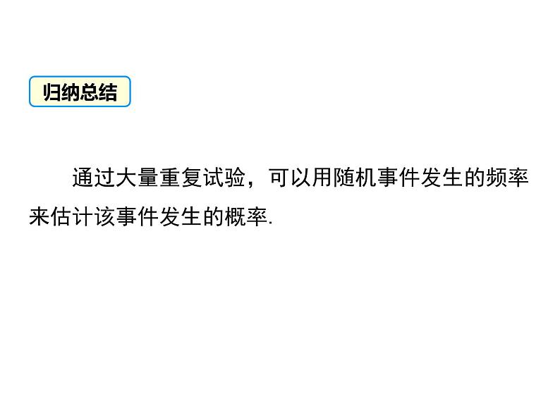 人教版九年级上册课件：25.3用频率估计概率08