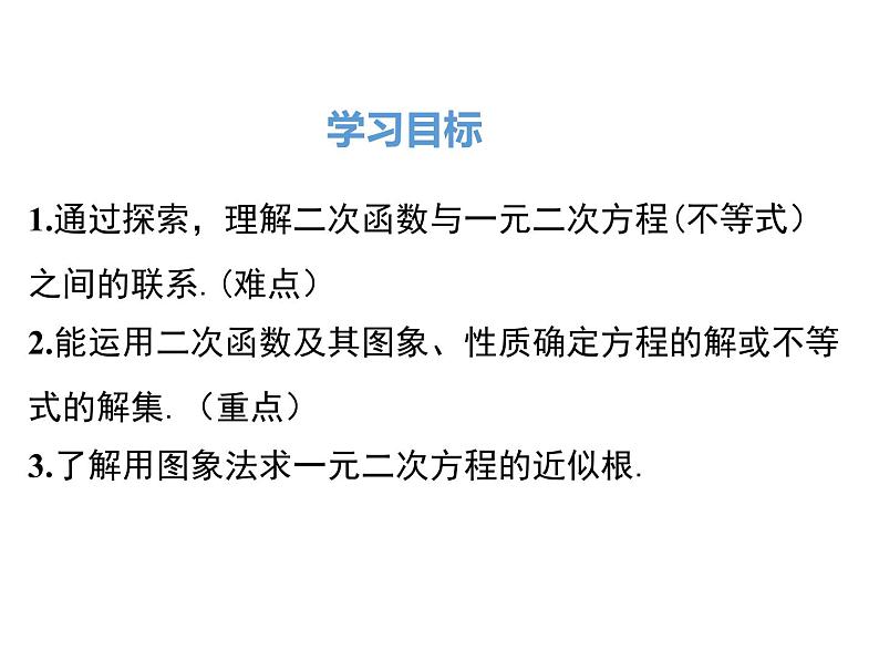 人教版九年级上册课件：22.2二次函数与一元二次方程02