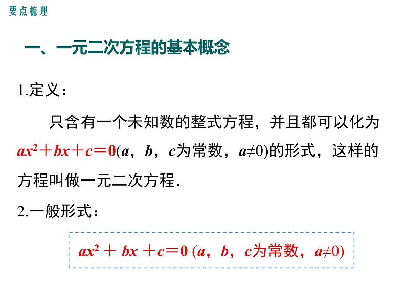 人教版九年级上册课件：第二十一章 《一元二次方程》小结与复习02