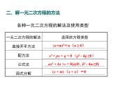 人教版九年级上册课件：第二十一章 《一元二次方程》小结与复习