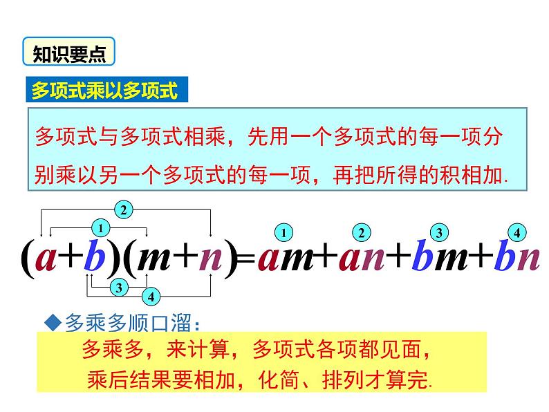 人教版八年级上册课件：14.1.4 第2课时 多项式与多项式相乘07