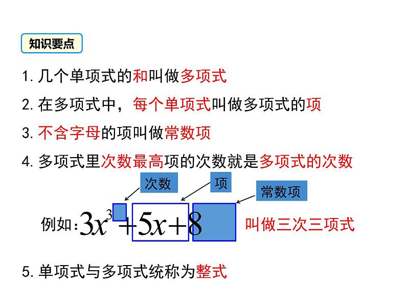 人教版七年级上册数学课件：2.1 第3课时 多项式07