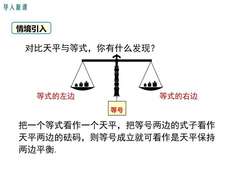 人教版七年级上册数学课件：3.1.2 等式的性质03