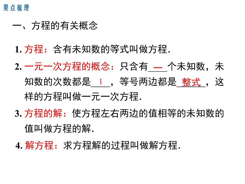 人教版七年级上册数学课件：第三章 小结与复习02