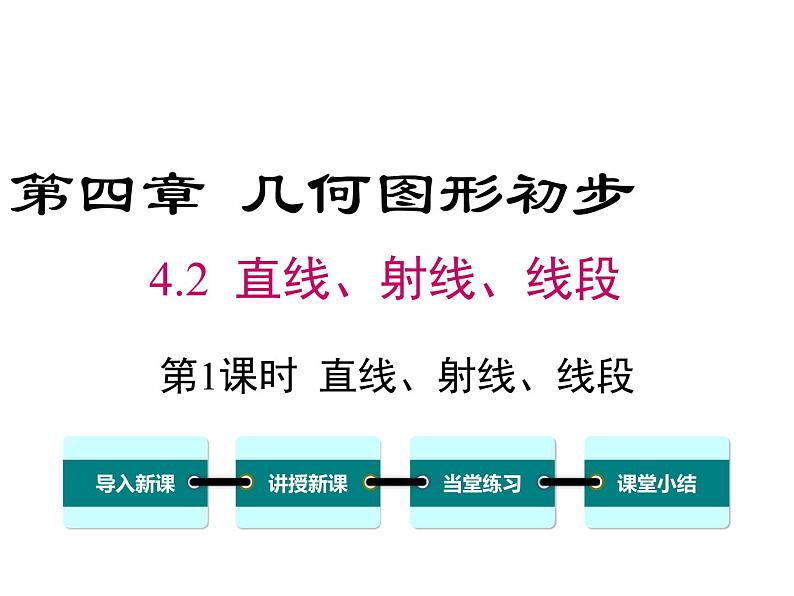 人教版七年级上册数学课件：4.2 第1课时 直线、射线、线段01