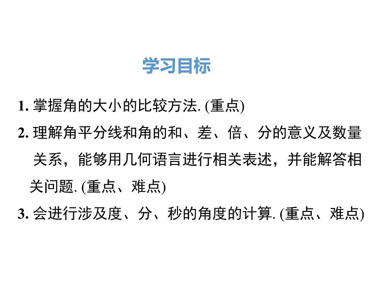 人教版七年级上册数学课件：4.3.2 角的比较与运算02