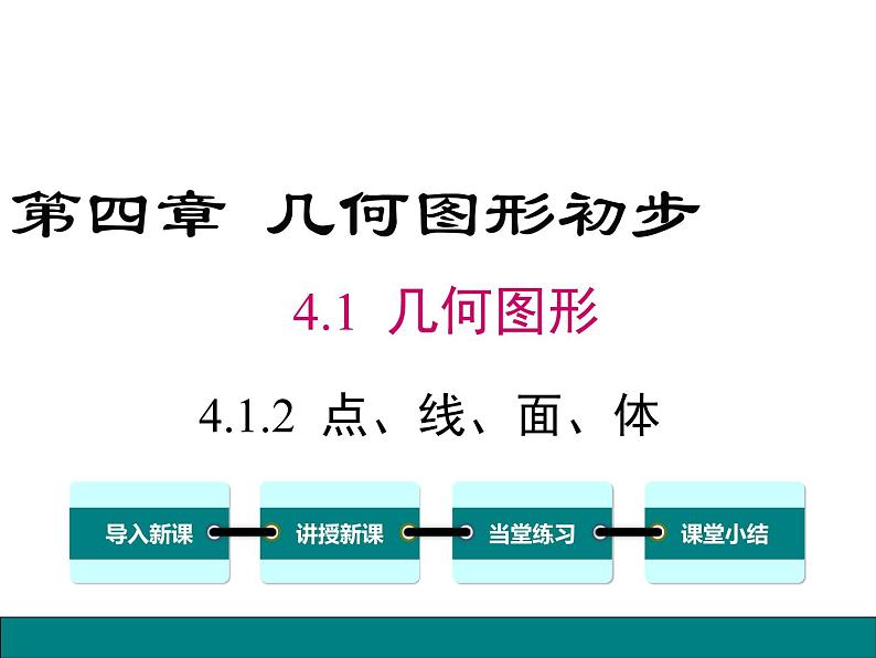 人教版七年级上册数学课件：4.1.2 点、线、面、体01