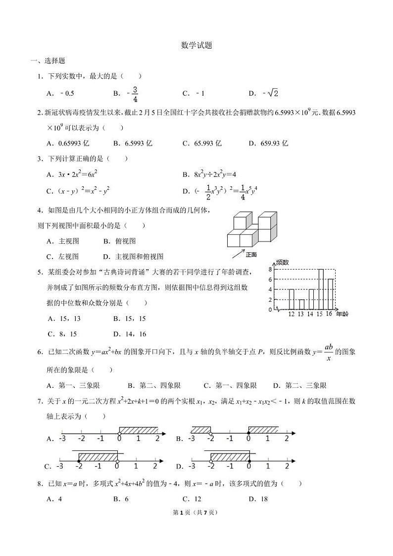中考数学试题5.1201