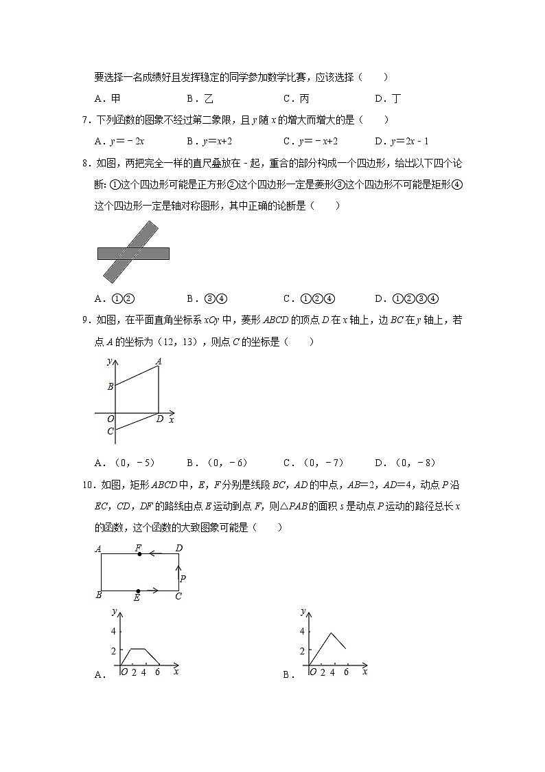 2019-2020学年北京市首都师大附中育新学校中学部八年级（下）期末数学试卷   解析版02