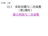 人教版九年级上册数学课件：22.3.2 实际问题与二次函数 —如何获得最大利润(共15张PPT)