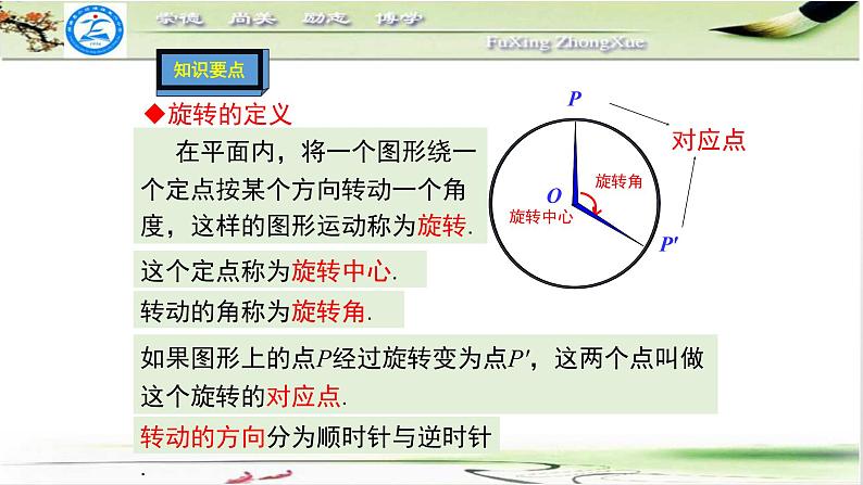 人教版九年级上册23.1：图形的旋转（1）课件（24张ppt)07