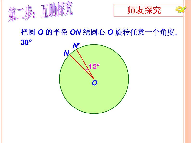 人教版九年级数学上册课件：24.1.3弧、弦、圆心角(共25张PPT)第4页