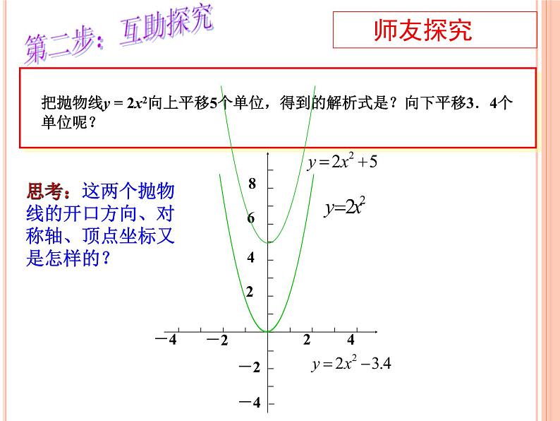 人教版九年级数学上册课件：22.1.2二次函数y=ax2+k图象(共15张PPT)第5页