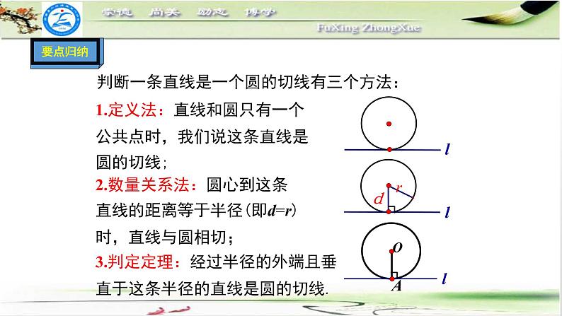 人教版九年级数学上册24.2.2、切线的判定与性质课件（29张ppt)08