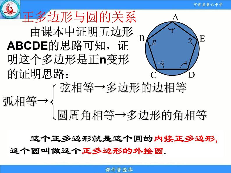 人教版九年级数学上册  24.3  正多边形和圆 （19张PPT）05