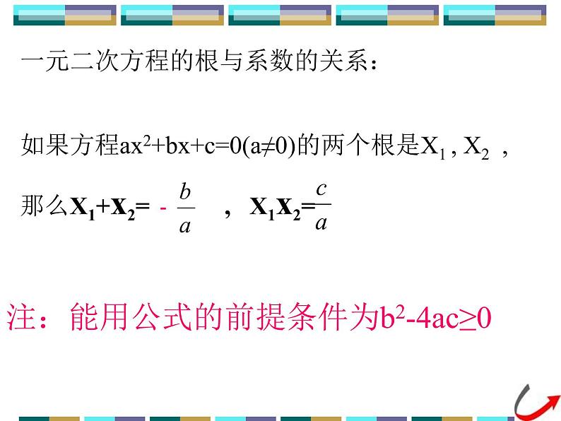 人教版数学九年级上册　 21.2.4一元二次方程的根与系数的关系 课件(共16张PPT)第8页