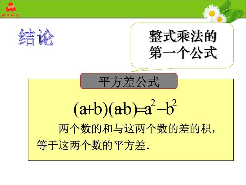 人教版数学八年级上册课件：14.2.1平方差公式（14张PPT）04