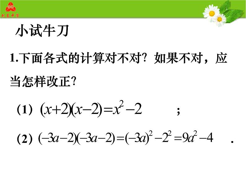 人教版数学八年级上册课件：14.2.1平方差公式（14张PPT）07