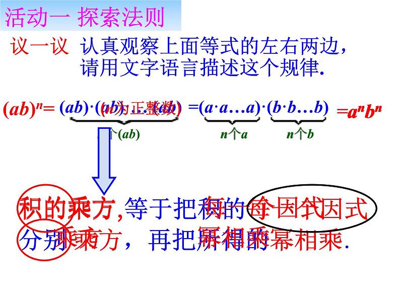 人教版数学八年级上册课件：14.1.3积的乘方（20张ppt）第5页