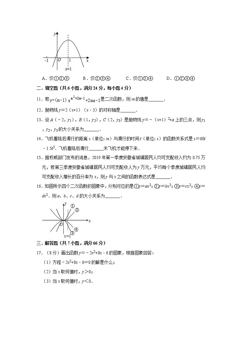 2020年人教版九年级上册第22章《二次函数》单元检测试题   解析版02