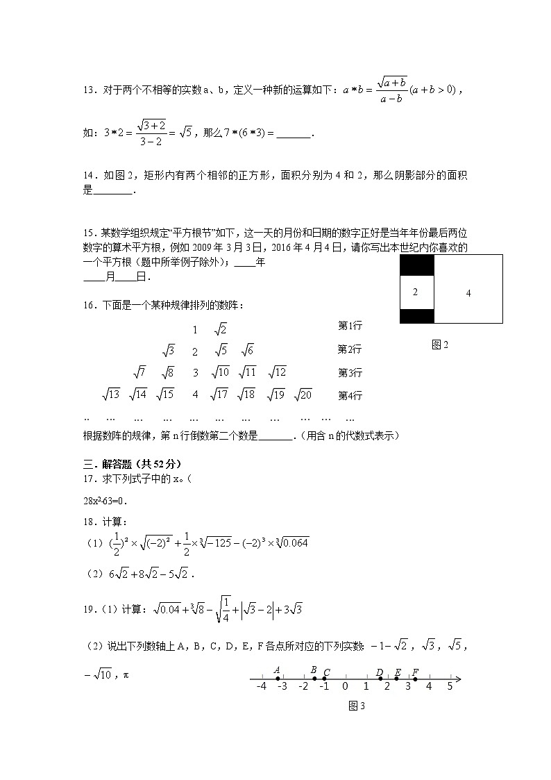 人教版初中数学七年级下册第6章《实数》单元检测题【精编版】02