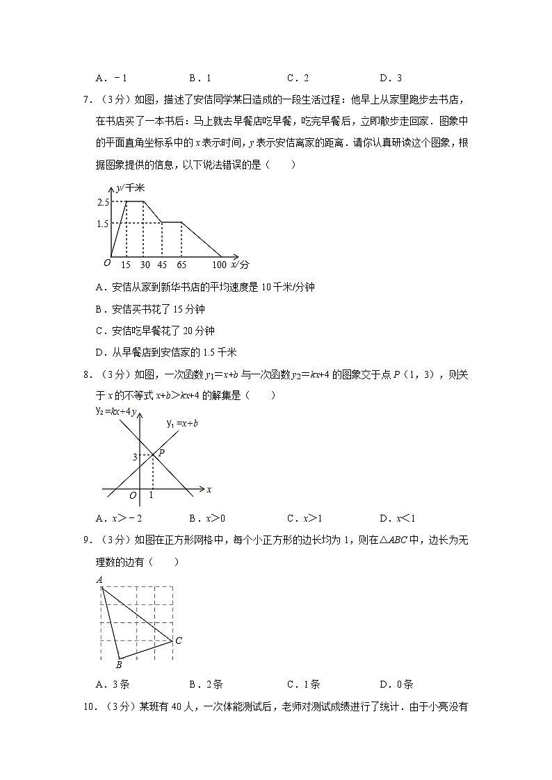 2019-2020学年广西玉林市玉州区八年级（下）期末数学试卷  解析版02