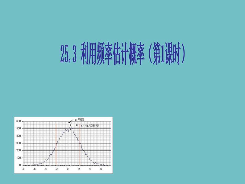 人教版九年级数学上册：25.3.1 用频率估计概率第1课时  课件(29张PPT)01