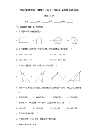 人教版八年级上册第十一章 三角形综合与测试练习题