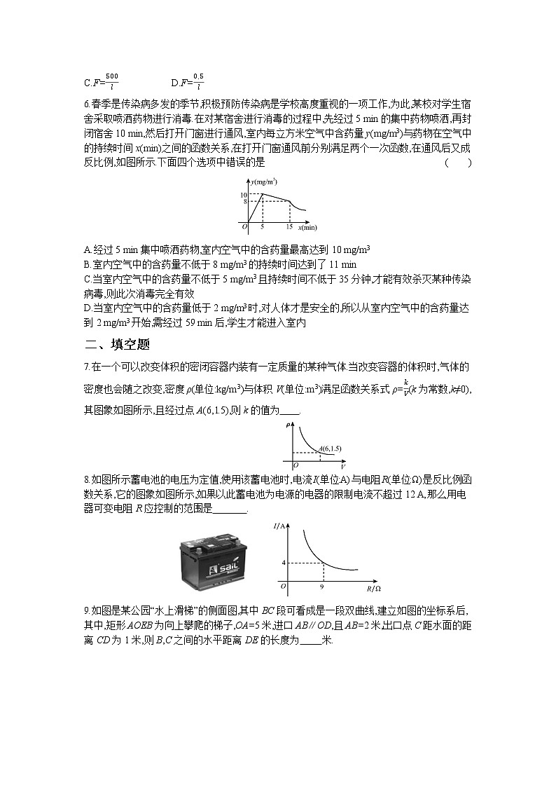 6.3 反比例函数的应用 试卷02