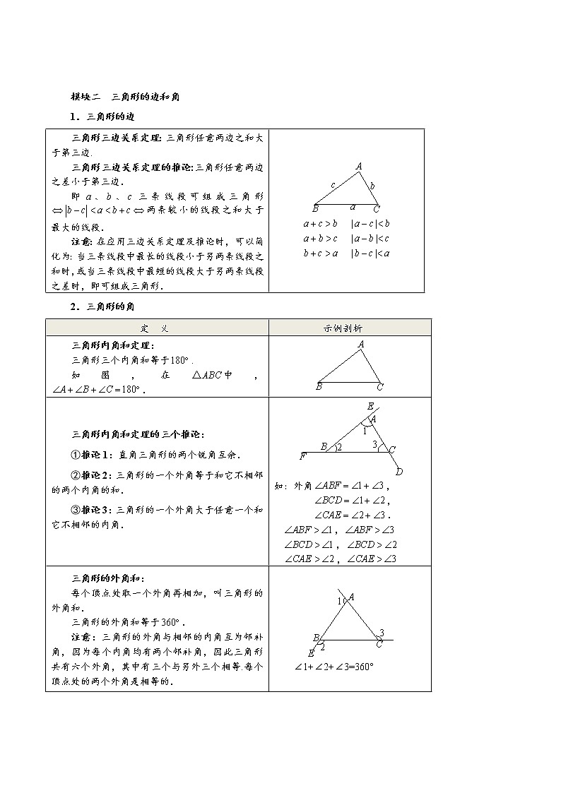 【精品讲义】初二数学上册秋季班培优 .第1讲  三角形的初步认识第2页