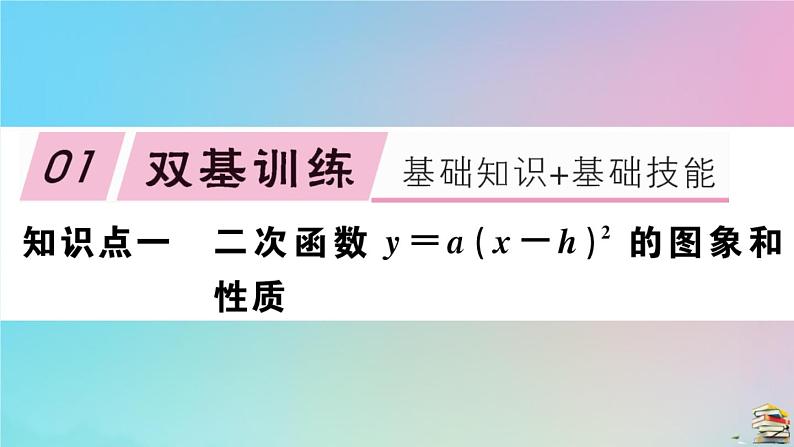 2020秋九年级数学上册第22章二次函数22.1.3第2课时二次函数y=ax_h2的图像和性质作业课件新版新人教版02