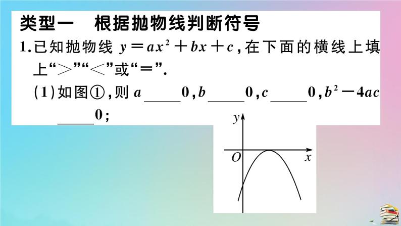 2020秋九年级数学上册第22章二次函数微专题抛物线与系数abc有关的问题作业课件新版新人教版02