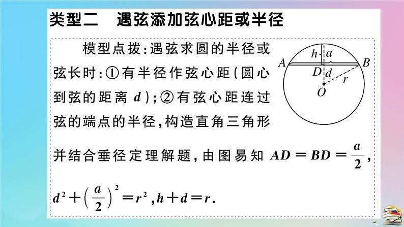 2020秋九年级数学上册第24章圆微专题圆中常见辅助线的作法作业课件新版新人教版07