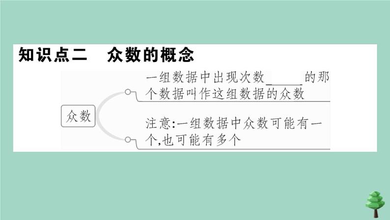 2020秋八年级数学上册第六章《数据的分析》6.2中位数与众数作业课件（新版）北师大版07