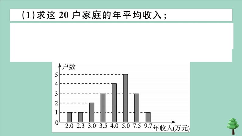 2020秋八年级数学上册第六章《数据的分析》6.3从统计图分析数据数据的集中趋势作业课件（新版）北师大版07