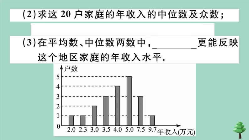 2020秋八年级数学上册第六章《数据的分析》6.3从统计图分析数据数据的集中趋势作业课件（新版）北师大版08