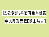 2020秋八年级数学上册第三章位置与坐标微专题：平面直角坐标系中求图形面积【期末热点】作业课件（新版）北师大版
