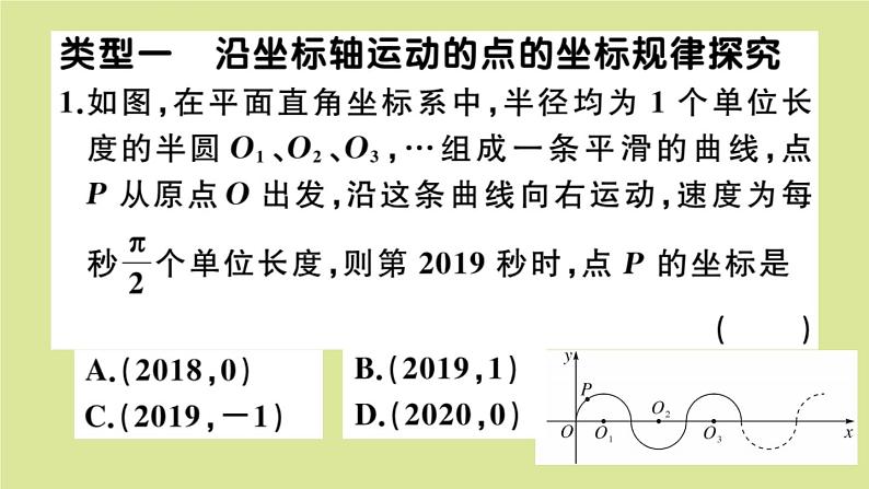 2020秋八年级数学上册第三章位置与坐标微专题：平面直角坐标系中的规律变化【中考热点】作业课件（新版）北师大版02