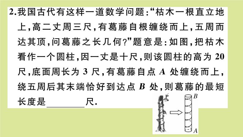 2020秋八年级数学上册第一章《勾股定理》微专题：勾股定理在古代问题中的应用【核心素养】作业课件（新版）北师大版03