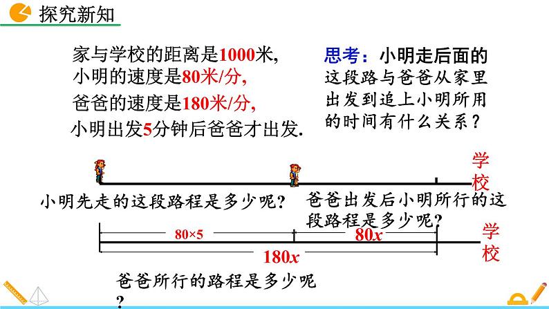 5.6《 应用一元一次方程——追赶小明》课件05