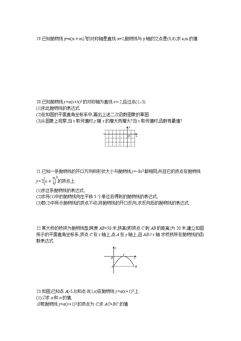 21.2  第3课时　二次函数y=a(x+h)2的图象和性质第3页
