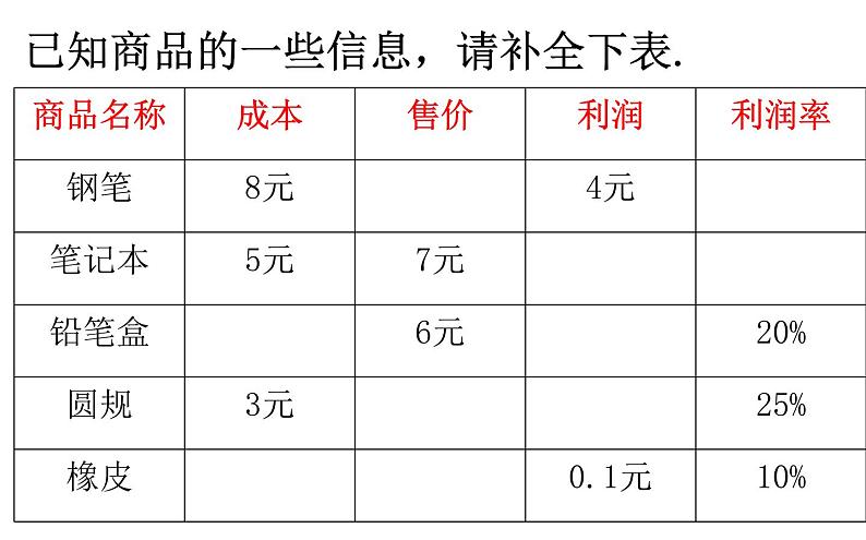 北师大版七年级上册数学  5.4应用一元一次方程—打折销售 课件(共18张PPT)08