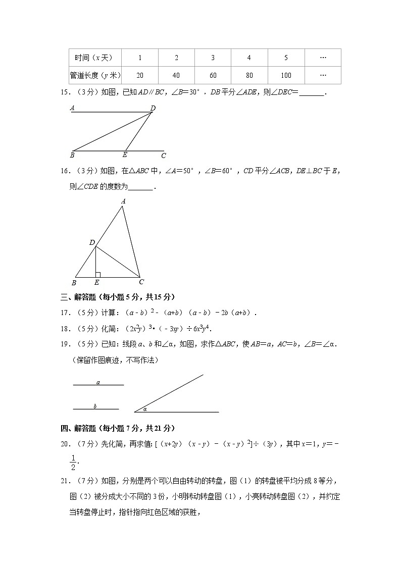2019-2020学年广东省揭阳市揭西县七年级（下）期末数学试卷03