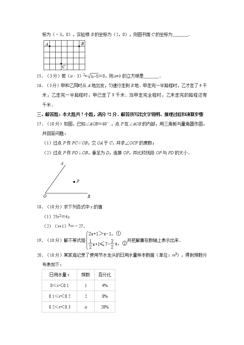 2019-2020学年广东省广州市越秀区七年级（下）期末数学试卷03