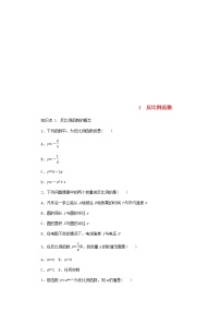 数学九年级上册1 反比例函数巩固练习