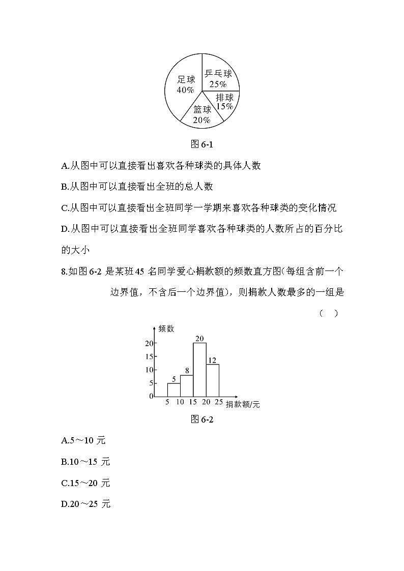 2020年北师大版七年级数学上册练习：第6章 章末综合检测 （含答案）03