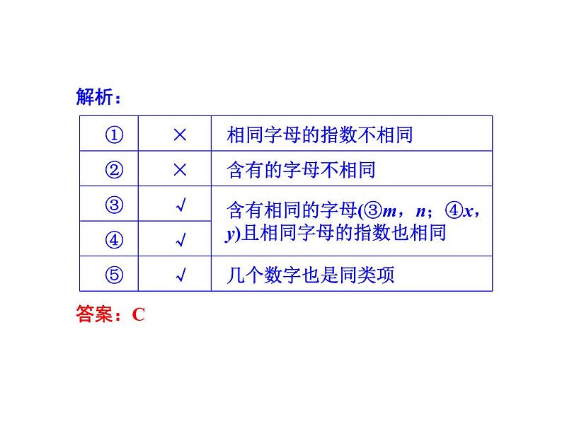 2020北师大版数学七年级上册同步教学课件：3.4整式的加减(1) (共19张PPT)08