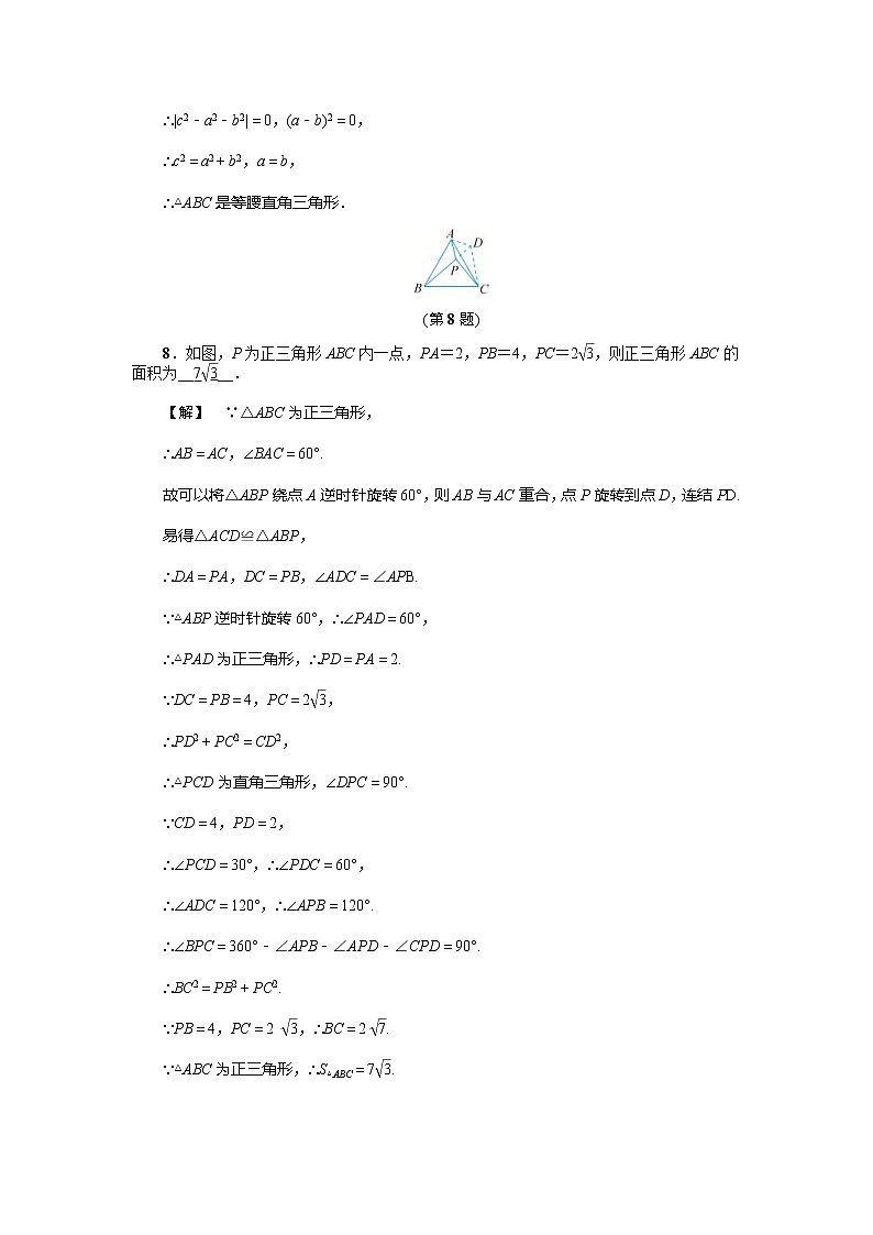 2020年浙教版八年级数学上册基础训练：2.7  探索勾股定理（二）（含答案）03
