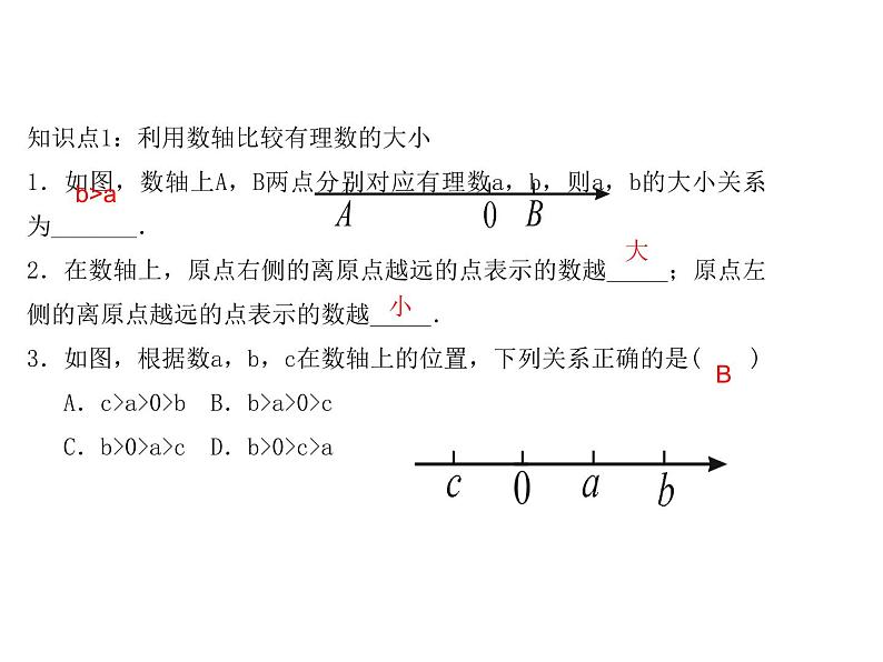 2020年浙教版七年级数学上册：1.4　有理数的大小比较 (共18张PPT)（含答案）03